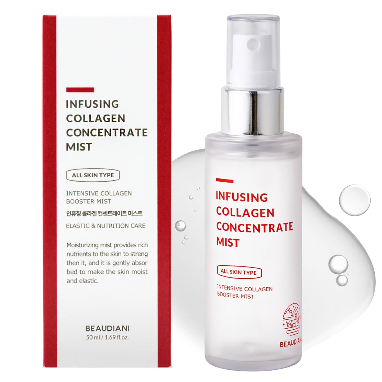 Beaudiani Infusing Collagen Concentrate Mist 50ml - Komiko Beauty
