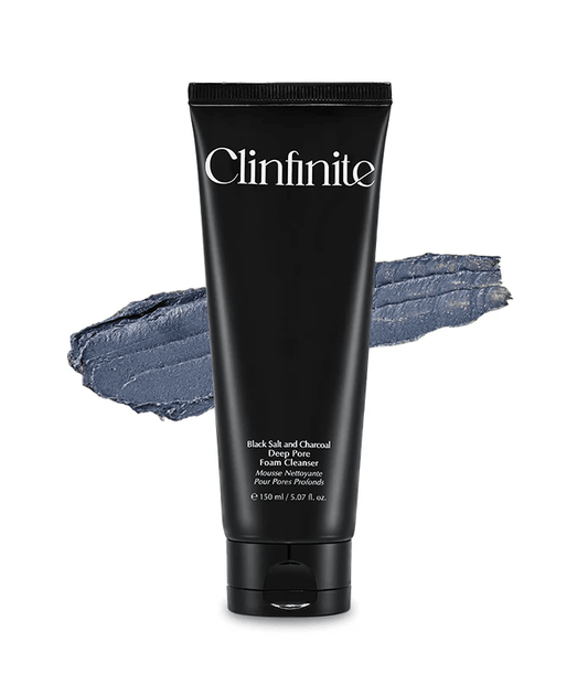Clinfinite Black Salt & Charcoal Deep Pore Foam Cleanser 150ml - Komiko Beauty