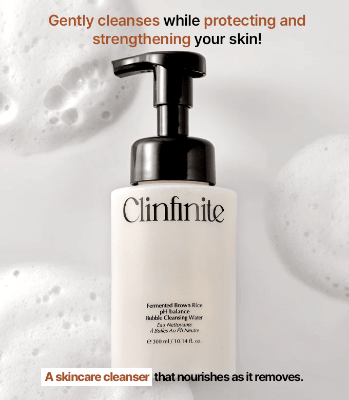 Clinfinite Fermented Rice Mild Acidic Bubble Cleansing Water 300ml - Komiko Beauty