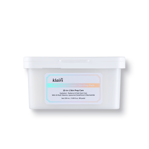 Dear,Klairs Freshly Juiced Vitamin Skin Prep Pads 290 mL 80Pads - Komiko Beauty