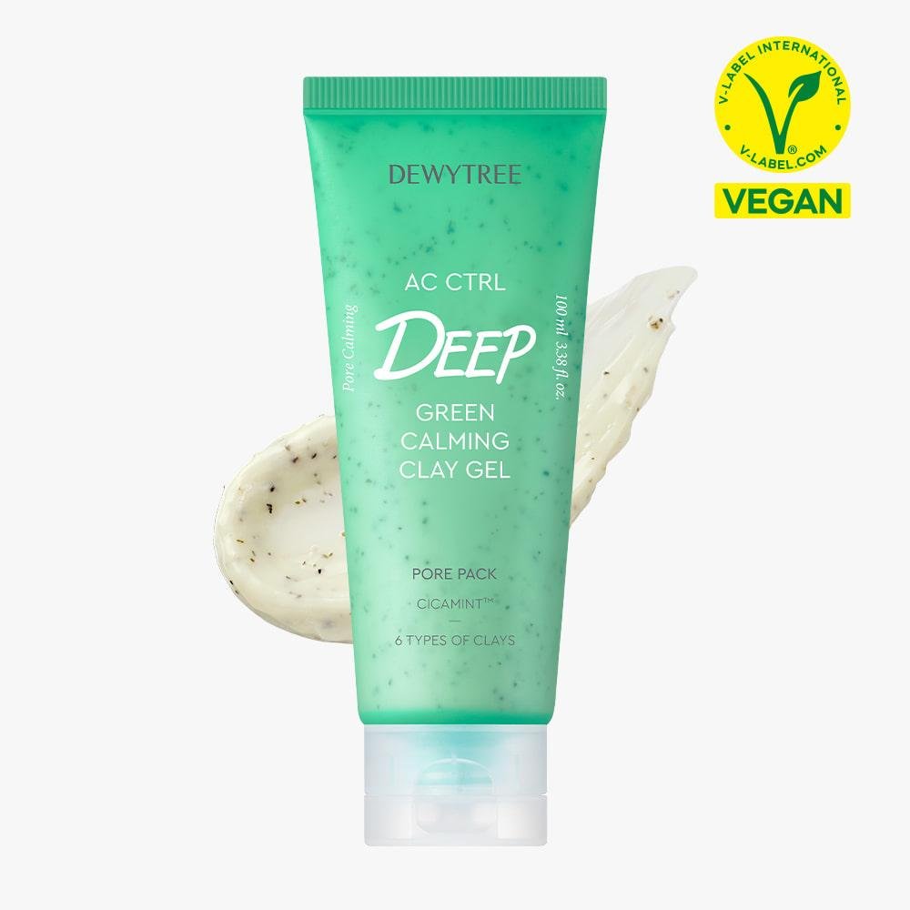 Dewytree AC CTRL DEEP GREEN CALMING CLAY GEL PORE PACK 100ml - Komiko Beauty