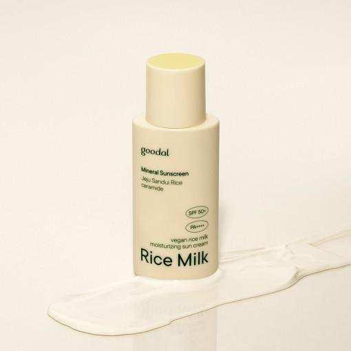 GOODAL Vegan Rice Milk Mouisturizing Suncream SPF50+ PA++++ 50ml - Komiko Beauty