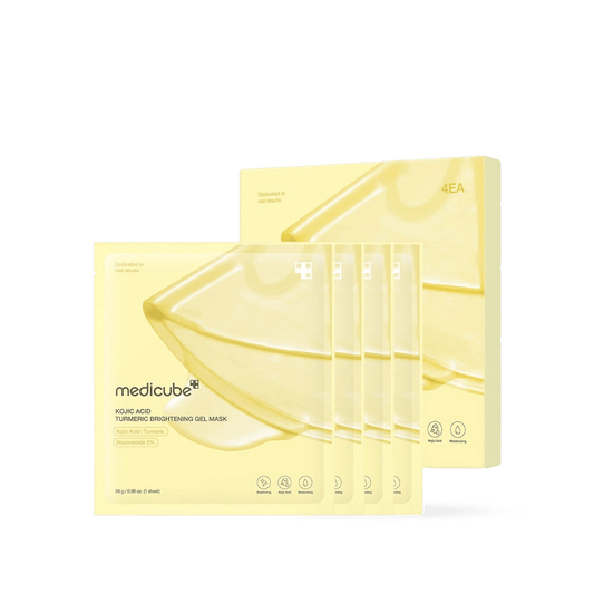 Medicube Kojic Acid Turmeric Brightening Gel Mask 4EA - Komiko Beauty