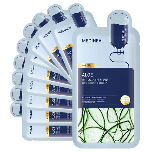 Mediheal Derma Plus Aloe Mask 10ea - Komiko Beauty