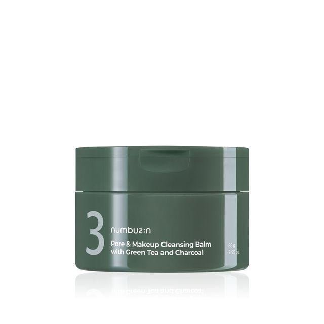 Numbuzin No.3 Pore & Makeup Cleansing Balm With Green Tea And Charcoal 85g - Komiko Beauty