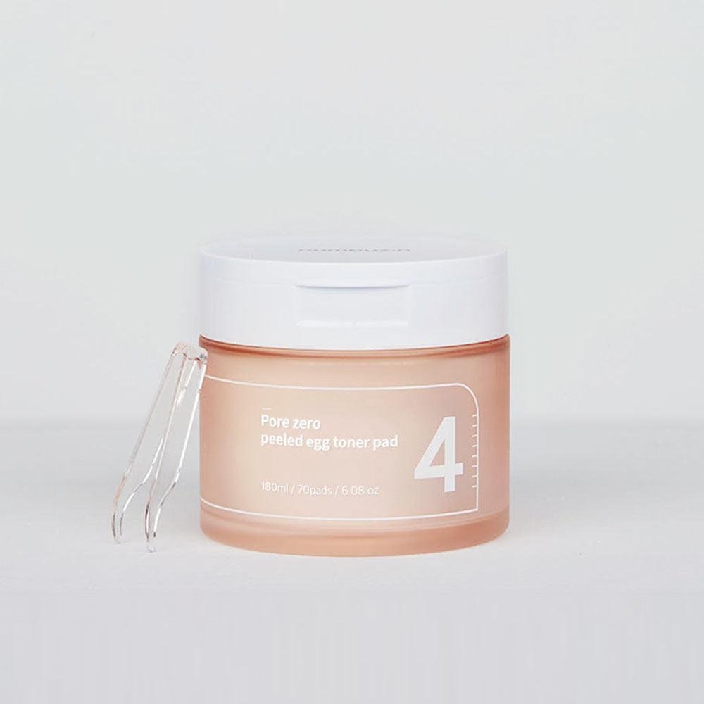 Numbuzin No.4 Pore Zero Peeled Egg Toner Pad 70Pads 180ml - Komiko Beauty