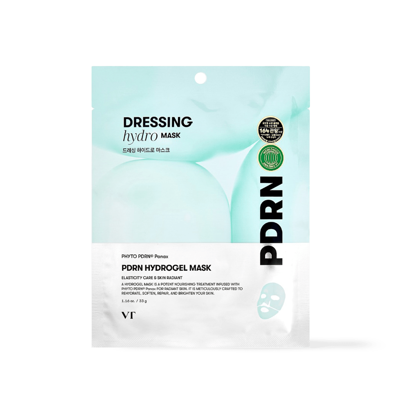 VT Cosmetics PDRN Hydrogel Mask 1EA - Komiko Beauty
