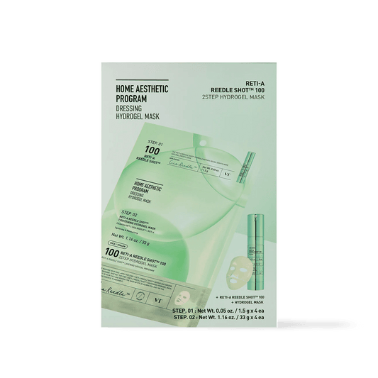 VT Cosmetics RETI - A Reedle Shot 100 2STEP Hydrogel Mask - 2type - Komiko Beauty