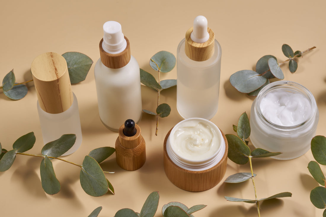 jars with  cosmetic