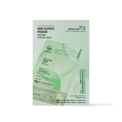 Masque hydrogel en 2 étapes VT Cosmetics RETI-A Reedle Shot 100 - 2 types