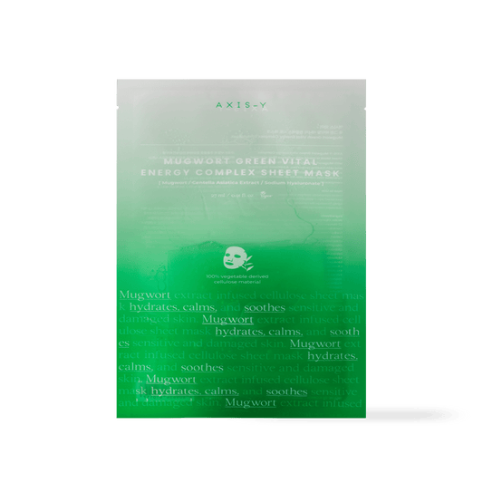 AXIS - Y Mugwort Green Vital Energy Complex Sheet Mask 27ml - Komiko Beauty