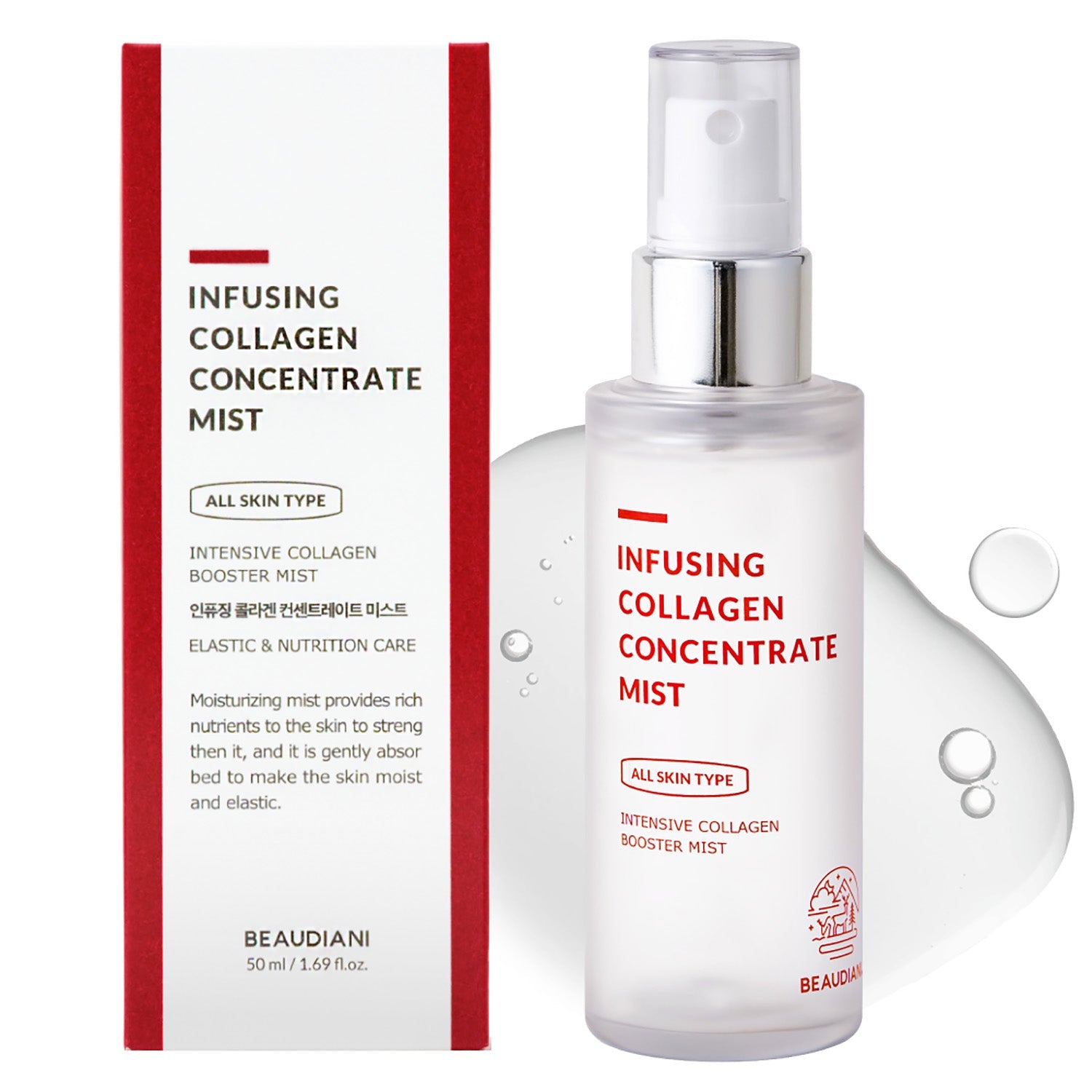 Beaudiani Infusing Collagen Concentrate Mist 50ml - Komiko Beauty