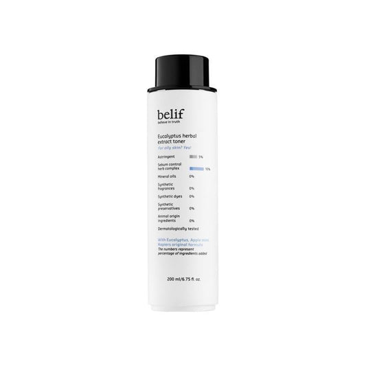 Belif Eucalyptus herbal extract toner 200 ml - Komiko Beauty