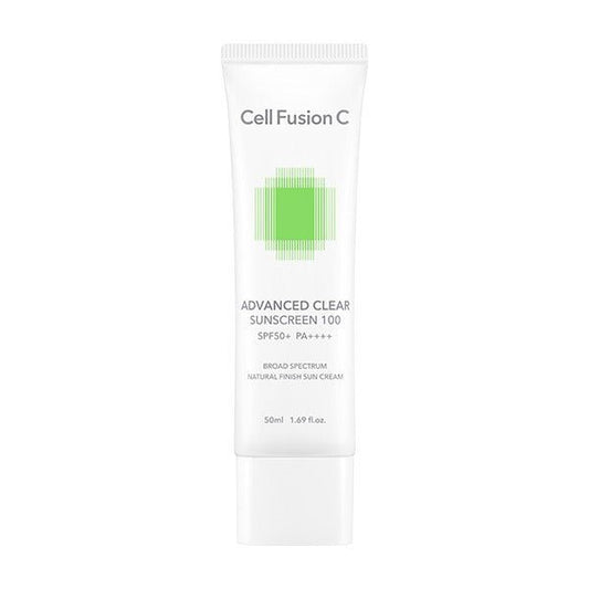CellFusionC Advanced Clear Sunscreen 100 SPF50+/PA++++ 50ml - Komiko Beauty