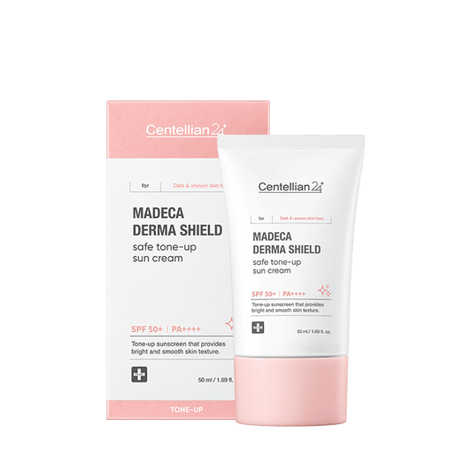 Centellian24 Madeca Derma Shield Safe Tone - Up Sun Cream 50ml - Komiko Beauty