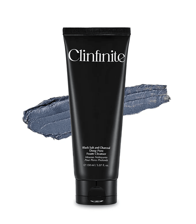 Clinfinite Black Salt & Charcoal Deep Pore Foam Cleanser 150ml - Komiko Beauty