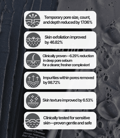 Clinfinite Black Salt & Charcoal Deep Pore Foam Cleanser 150ml - Komiko Beauty