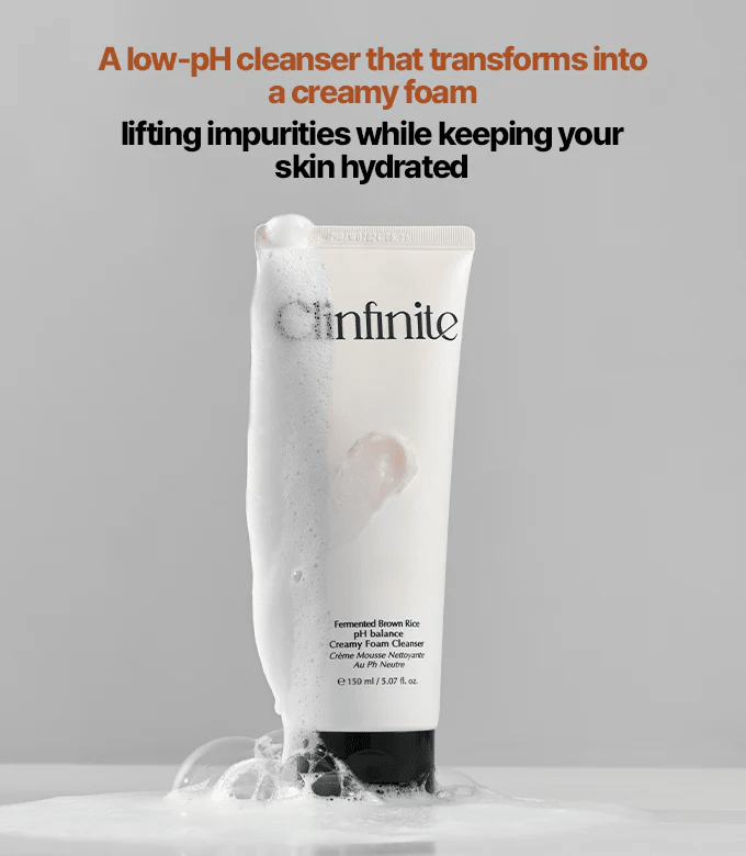 Clinfinite Fermented Rice Mild Acidic Creamy Foam Cleanser 150ml - Komiko Beauty