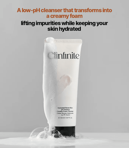Clinfinite Fermented Rice Mild Acidic Creamy Foam Cleanser 150ml - Komiko Beauty