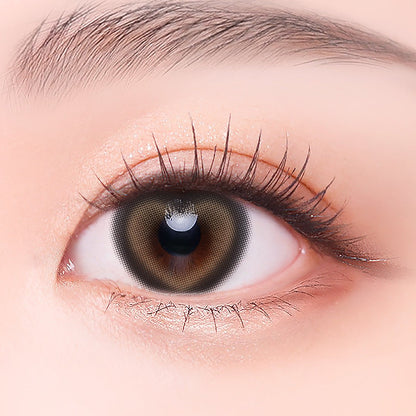 cocoview AXIAL FIXED Heart Ruri Brown 1month 0.00D 1ea/1Vial - Komiko Beauty