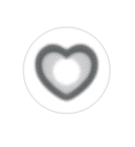 cocoview AXIAL FIXED Heart Ruri Gray 1month 0.00D 1ea/1Vial - Komiko Beauty