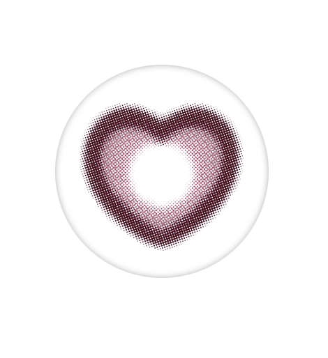 cocoview AXIAL FIXED Heart Ruri Pink 1month 0.00D 1ea/1Vial - Komiko Beauty