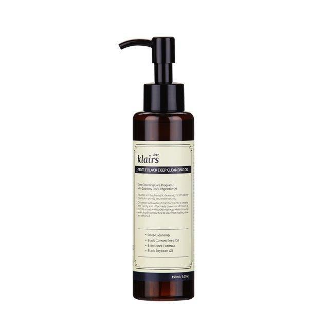Dear Klairs Gentle Black Deep Cleansing Oil 150ml - Komiko Beauty