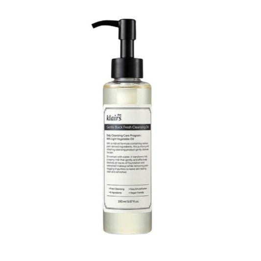 Dear Klairs Gentle Black Fresh Cleansing Oil 150ml - Komiko Beauty