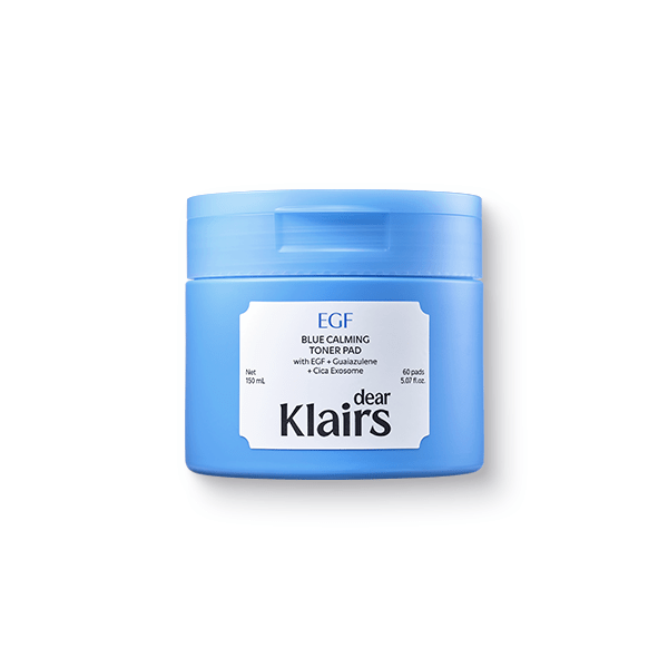 Dear,Klairs EGF Blue Calming Toner Pad 150 ml 60 Pads - Komiko Beauty