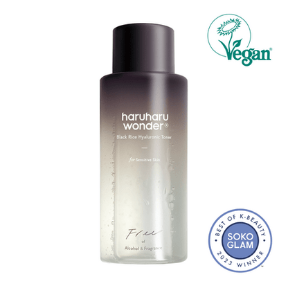 haruharuwonder Black Rice Hyaluronic Toner for Sensitive Skin - 3Size - Komiko Beauty