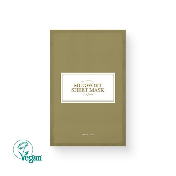 ImFrom Mugwort Sheet Mask 23 ml (1ea) - Komiko Beauty