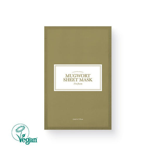 ImFrom Mugwort Sheet Mask 23 ml (1ea) - Komiko Beauty