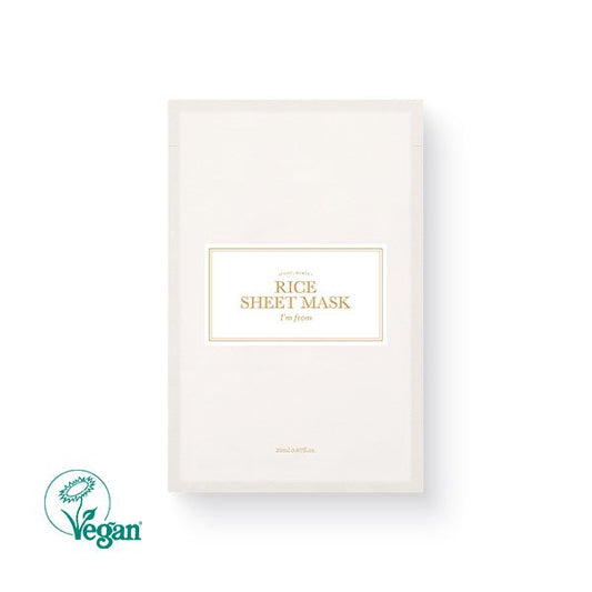 ImFrom Rice Sheet mask 20ml (1ea) - Komiko Beauty