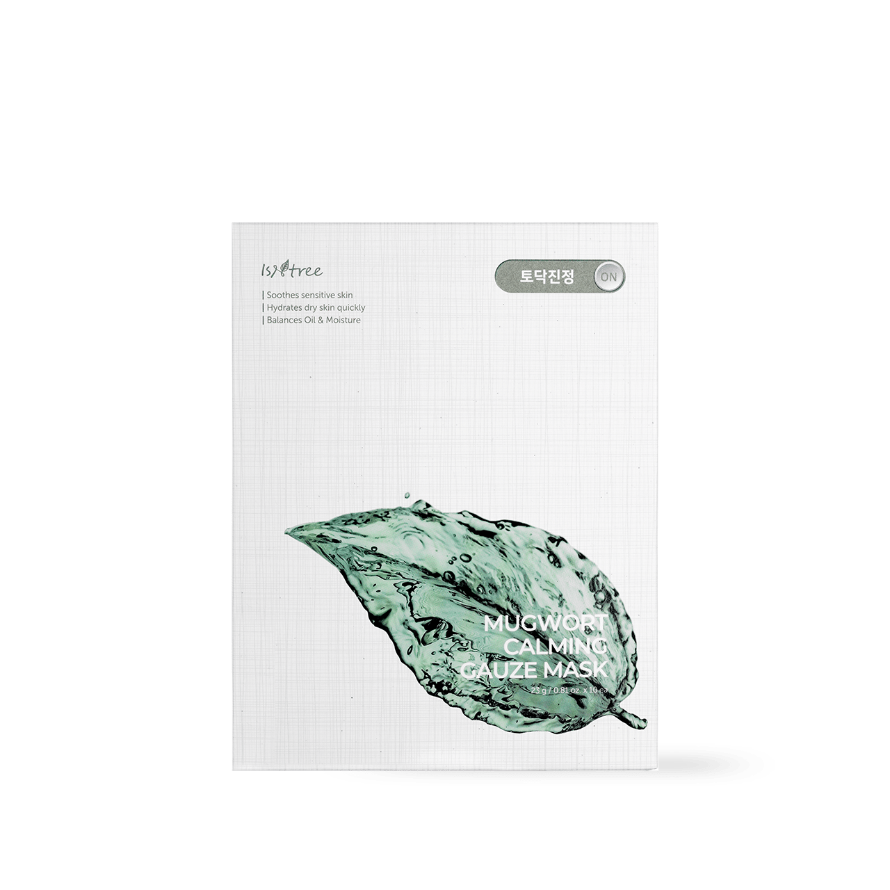 Isntree Mugwort Calming Gauze Mask 23g*10ea - Komiko Beauty