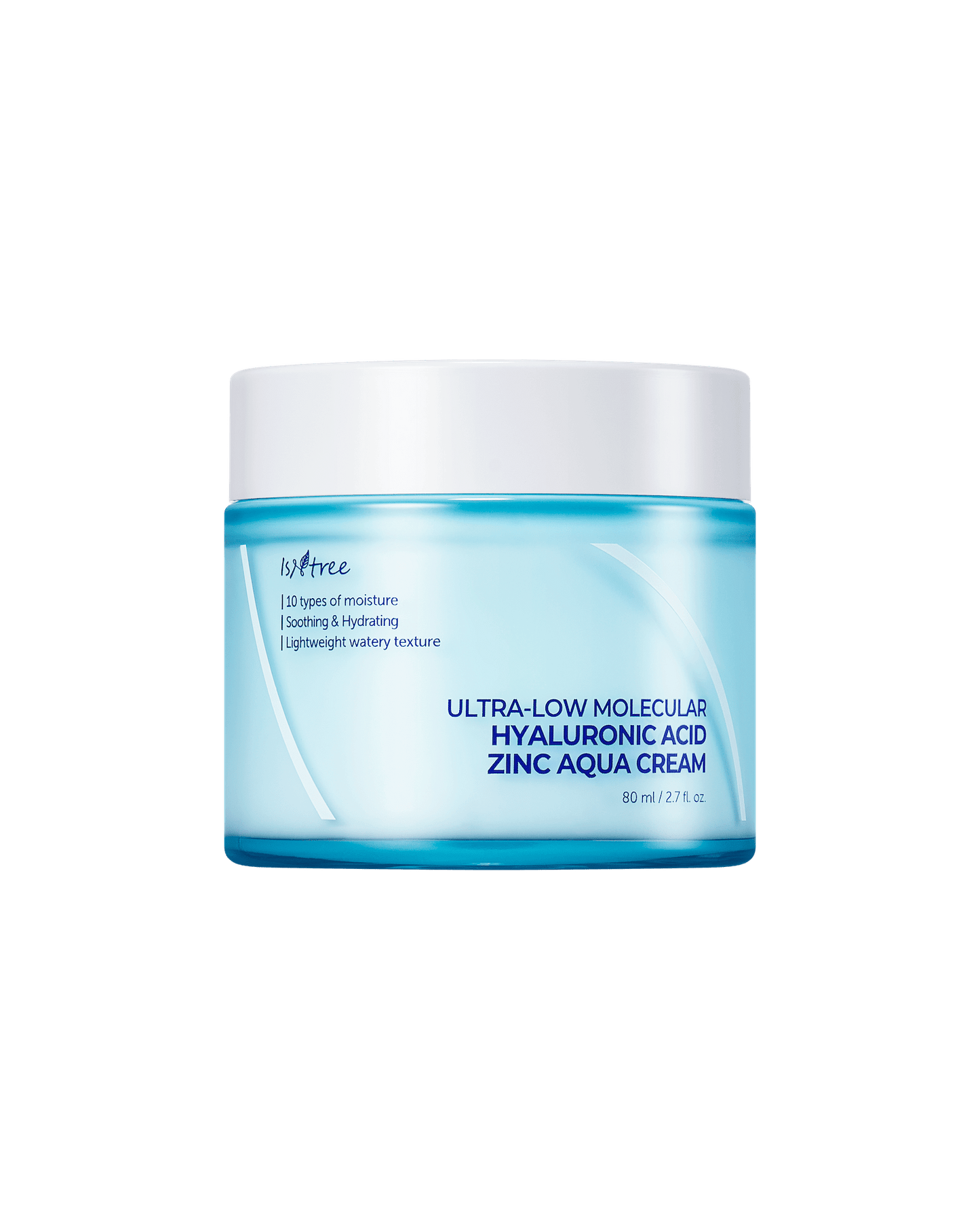 Isntree Ultra - Low Molecular Hyaluronic Acid Zinc Aqua Cream 80ml - Komiko Beauty