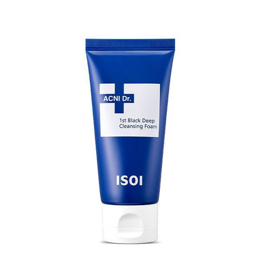 Isoi Acni Dr. 1st Black Deep Claensing Foam 75ml - Komiko Beauty