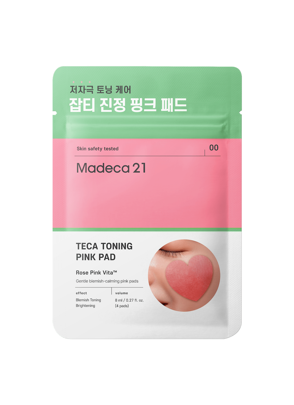 Madeca21 Teca Toning Pink Pad 4ea - Komiko Beauty