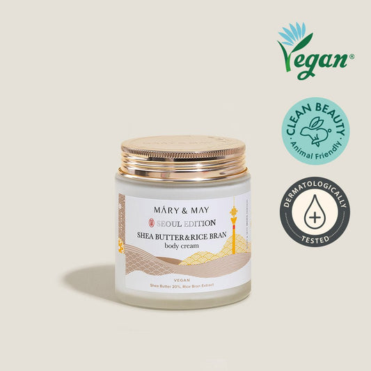 Mary&May Shea Butter & Rice Bran Body Cream 250ml - Komiko Beauty