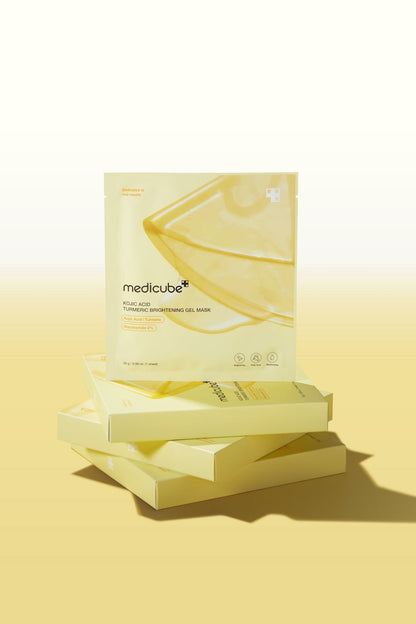 Medicube Kojic Acid Turmeric Brightening Gel Mask 4EA - Komiko Beauty