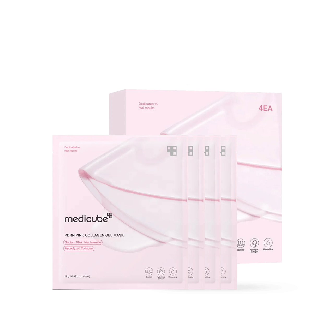 Medicube PDRN Pink Collagen Gel Mask 4EA - Komiko Beauty