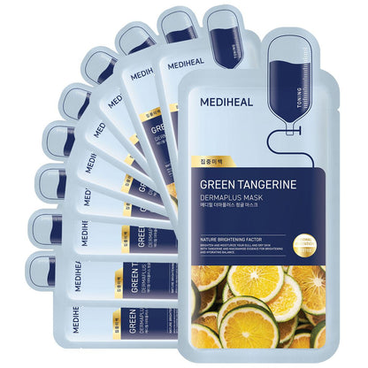 Mediheal Derma Plus Green Tangerine Mask 10ea - Komiko Beauty