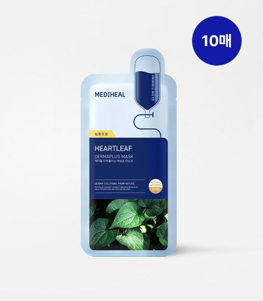 Mediheal Derma Plus Heartleaf Mask 10ea - Komiko Beauty