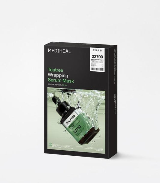 Mediheal Teatree Wrapping Serum Mask Calming Hydra 10ea - Komiko Beauty