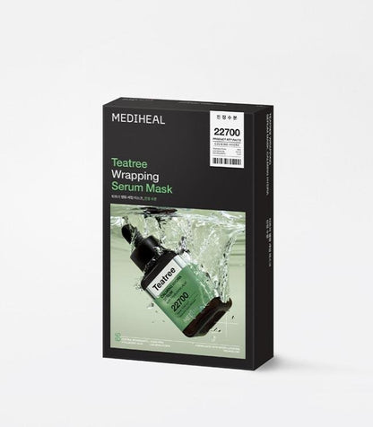 Mediheal Teatree Wrapping Serum Mask Calming Hydra 10ea - Komiko Beauty