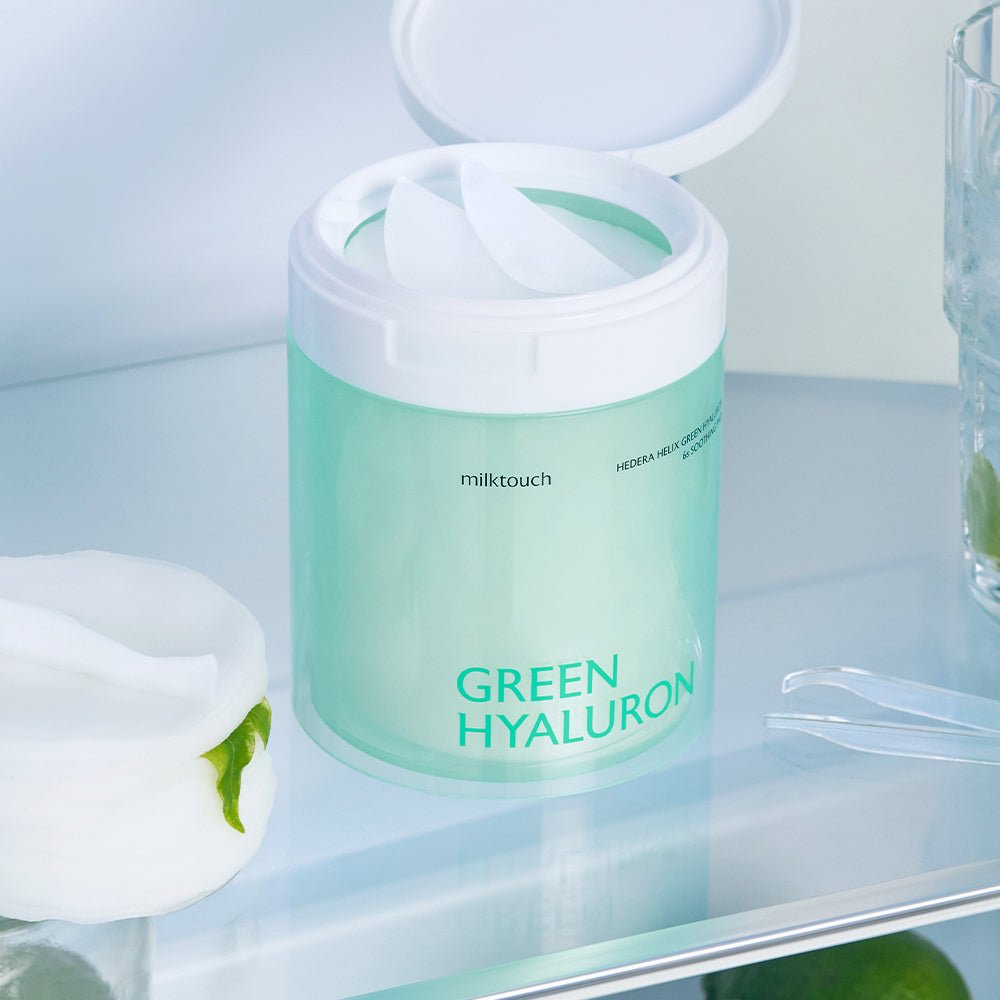 milktouch Hedera Helix Green Hyaluron 6sec Soothing Pad 60pcs - Komiko Beauty