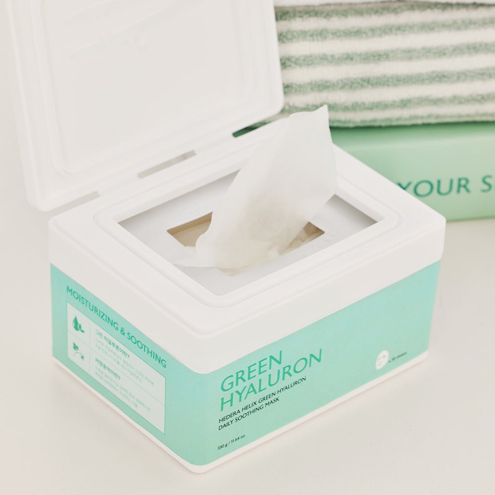 milktouch Hedera Helix Green Hyaluron Daily Soothing Mask 30 pcs - Komiko Beauty
