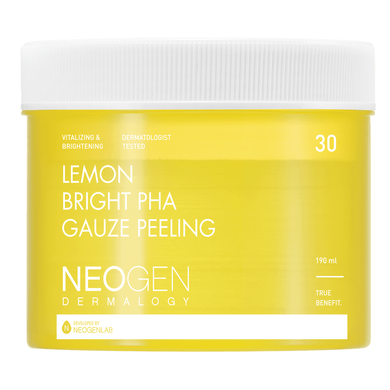 NeoGen DERMALOGY LEMON BRIGHT PHA GAUZE PEELING 190ML (30 PADS) - Komiko Beauty