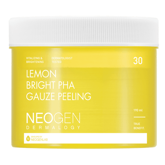 NeoGen DERMALOGY LEMON BRIGHT PHA GAUZE PEELING 190ML (30 PADS) - Komiko Beauty