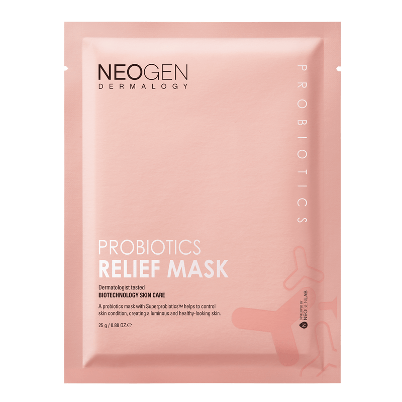 NeoGen DERMALOGY PROBIOTICS RELIEF MASK (25ML X 5 SHEETS) - Komiko Beauty