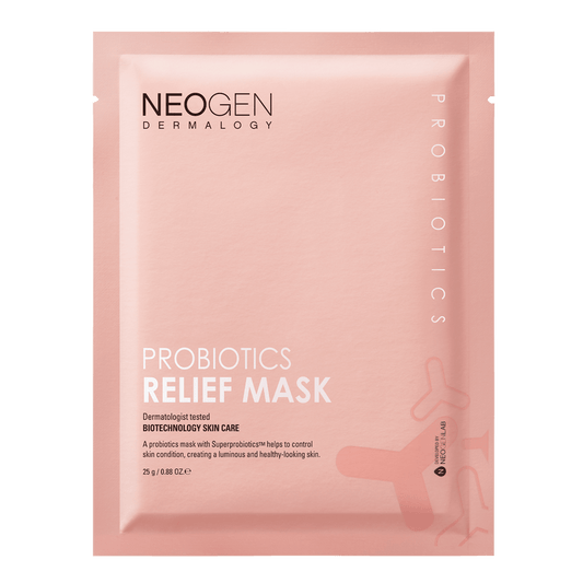 NeoGen DERMALOGY PROBIOTICS RELIEF MASK (25ML X 5 SHEETS) - Komiko Beauty